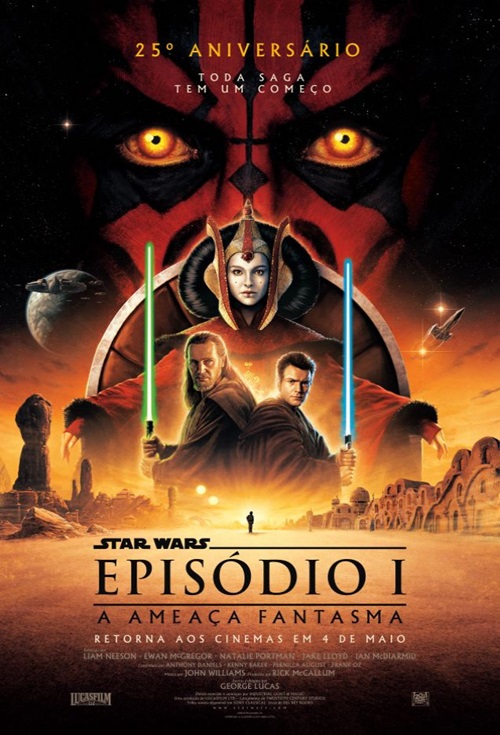  Poster Star Wars: Episdio I - A Ameaa Fantasma (Relanamento - 25 anos)
